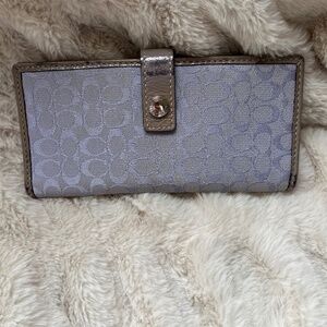 Coach Lilac check book wallet